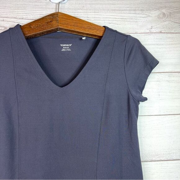 Toad&Co Tech Tomboy Cap Sleeve Dress Gray Stretch Pullover Outdoors Size S - Picture 4 of 10